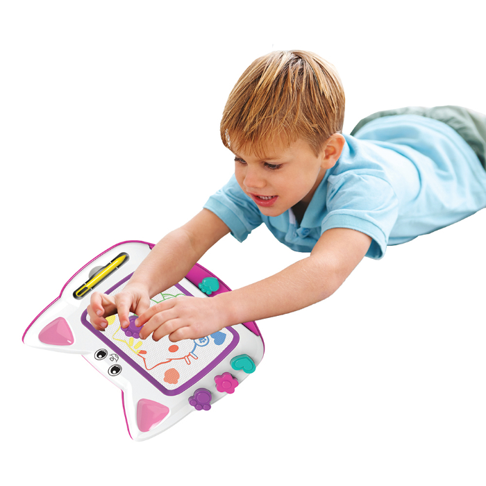 A classic magnetic doodle board. Draw and erase on the color magnetic ...