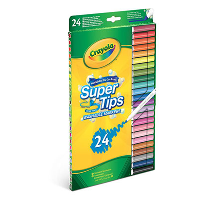 Crayola Supertips Washable Markers 24ct