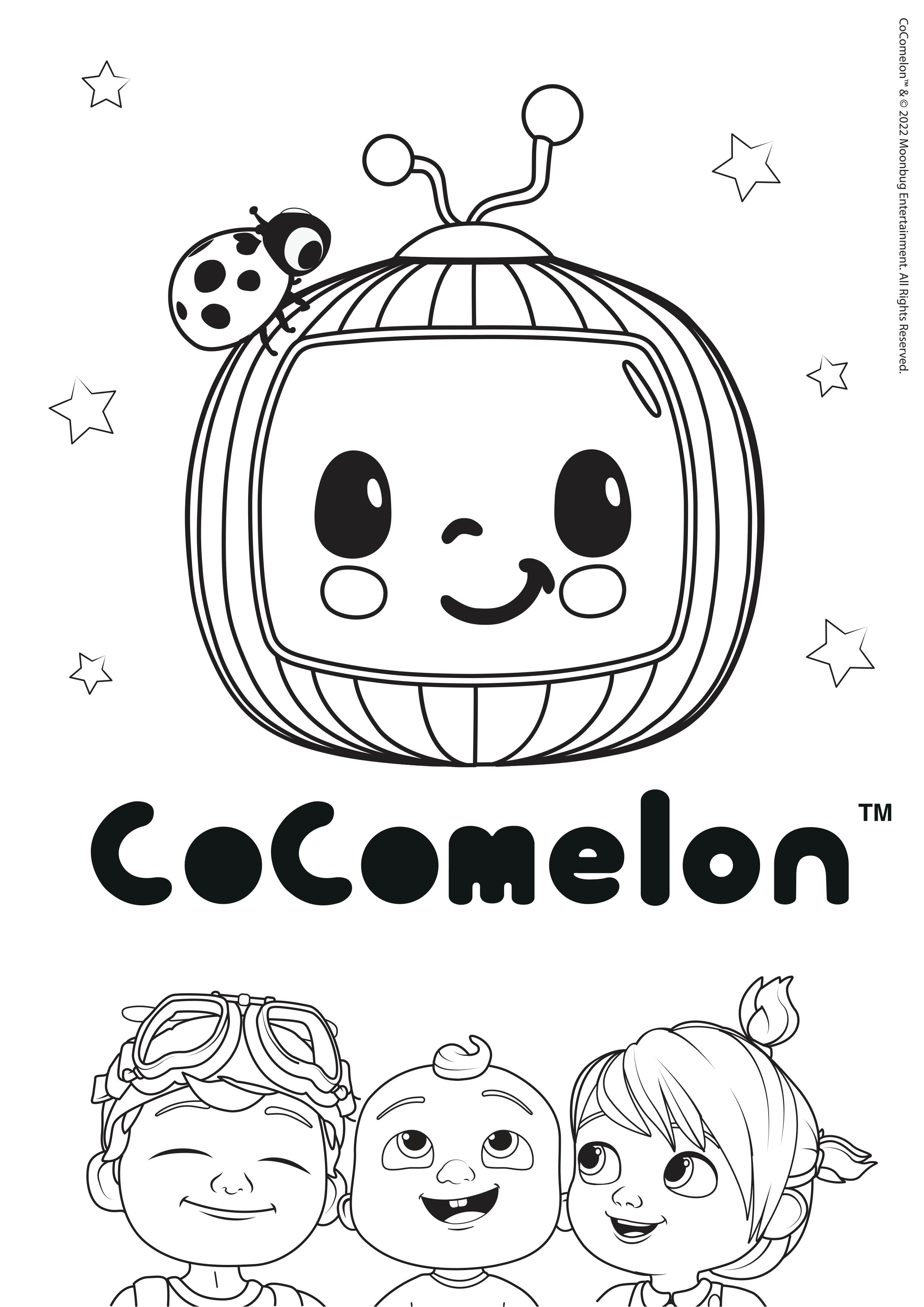 Cocomelon Coloring Book: Enjoyable Cocomelon Coloring Book for