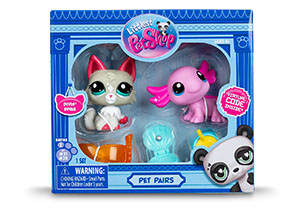 Littlest Pet Shop Pets Pair 2 Pack in CDU Assorted - Wave 1