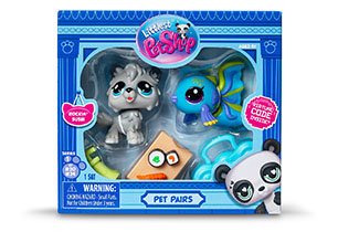 Littlest Pet Shop Pets Pair 2 Pack in CDU Assorted - Wave 1