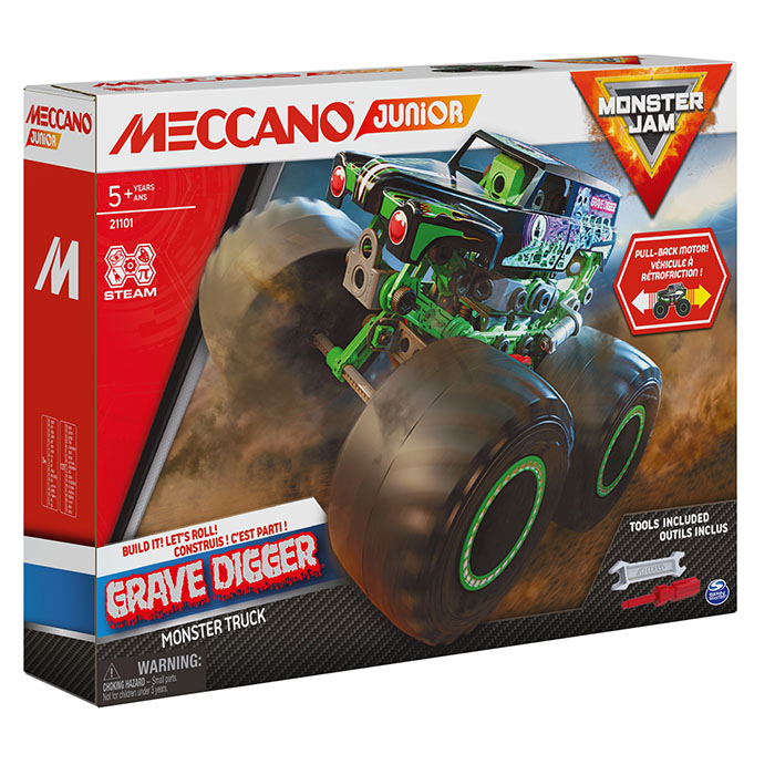 MECCANO Junior, Race Car STEAM Model Building Kit, for Kids Aged 5 and Up -  Styl