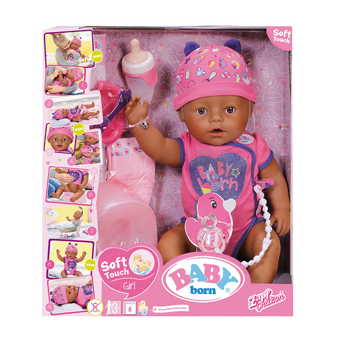 new baby born soft touch doll