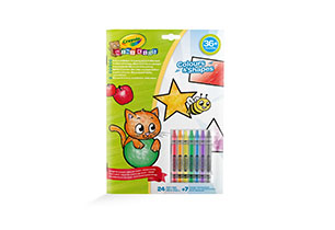 Crayolo Mini Kids Colour&Shape Activity Book With 8 Crayons