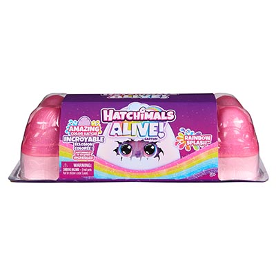 Hatchimals Alive Rainbow Splash 6 Egg Carton