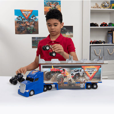 Monster Jam 1:64 Transforming Hauler Playset | Monster Jam | Prima Toys