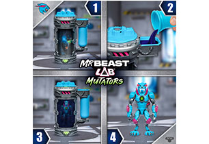 Mr Beast Lab Mutators Beast Mutation Chamber 3 Assorted - Stealth Panther