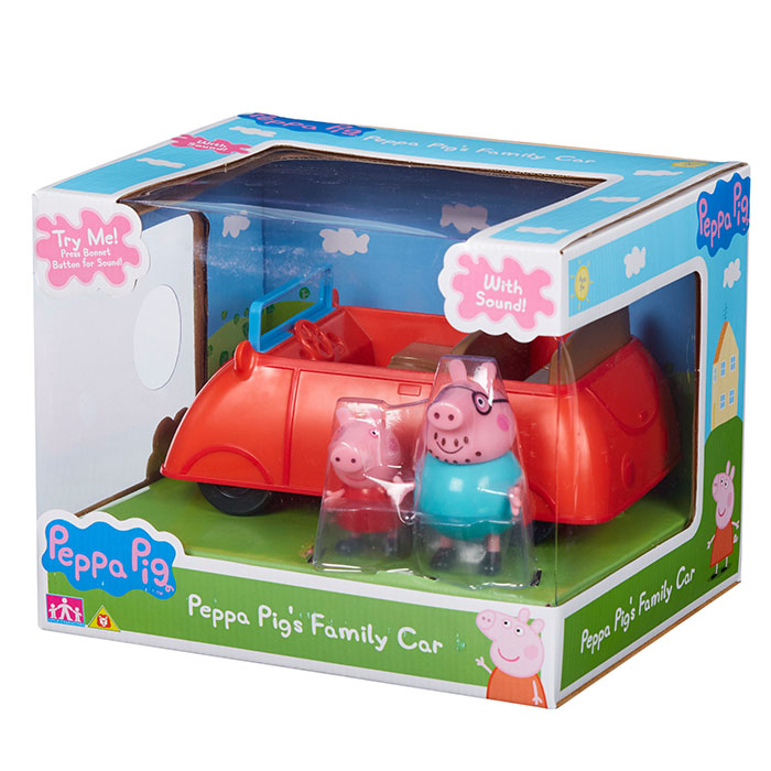 peppa pig red car toy