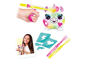 Style 4 Ever 1 Pack Mini A/Brush Plush In Can Neon