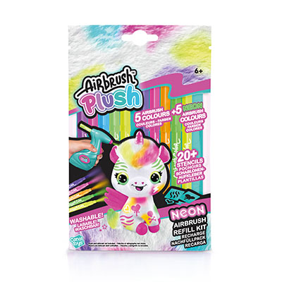 Style 4 Ever A/Brush Plush 10 Refills Neon