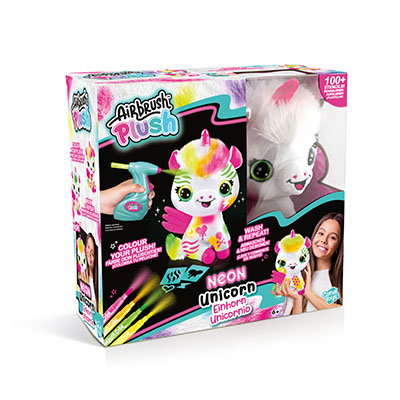 Style 4 Ever A/Brush Plush Neon Unicorn