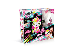 Style 4 Ever A/Brush Plush Neon Unicorn