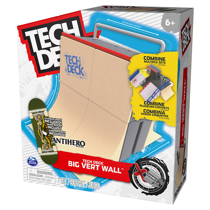 Tech Deck, Flip N' Grind X-Connect Park Creator, Customizable and Buildable  Ramp Set with Exclusive Fingerboard, Kids Toy for Boys and Girls Ages 6 and  up
