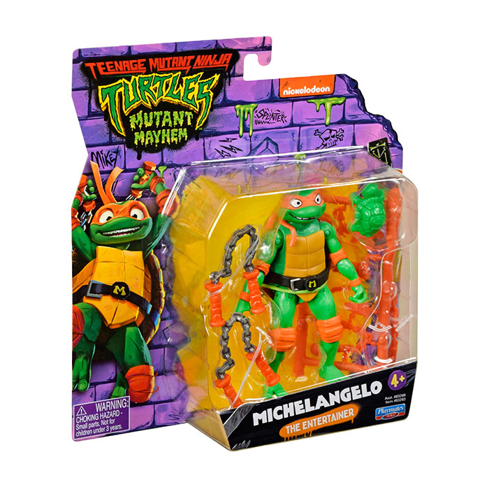  Teenage Mutant Ninja Turtles: Mutant Mayhem 4.5” Donatello  Basic Action Figure by Playmates Toys : Toys & Games
