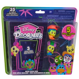 Disney Doorables Neon Glow Peek collector Pk